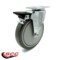 Service Caster 6 Inch Gray Polyurethane Wheel Swivel Top Plate Caster with Brake SCC SCC-20S614-PPUB-PLB - alternate 4